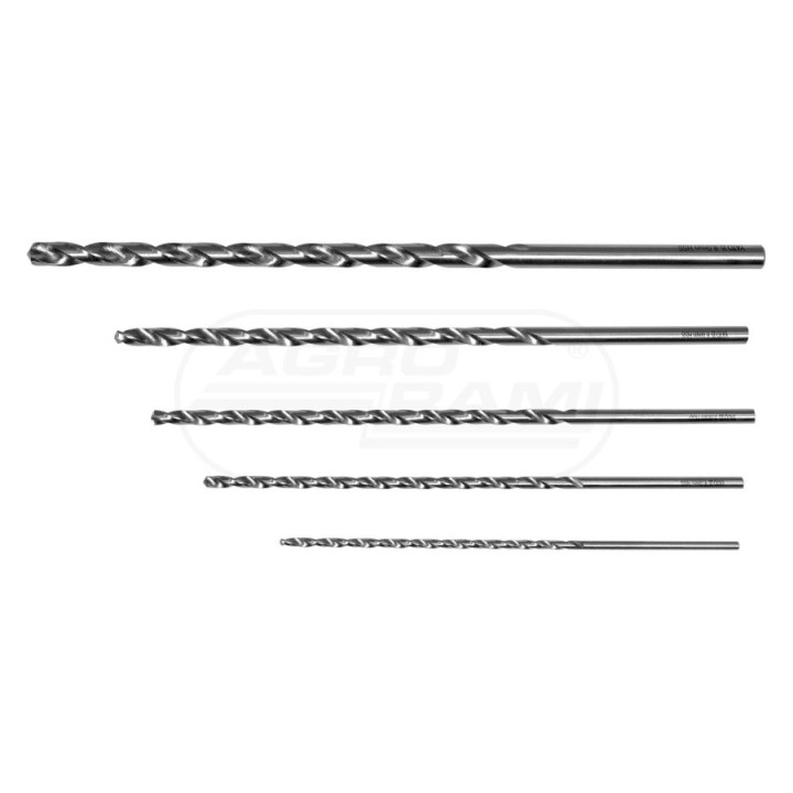 Długie wiertła do metalu YATO 3-8 mm 5 elementowy YT39820