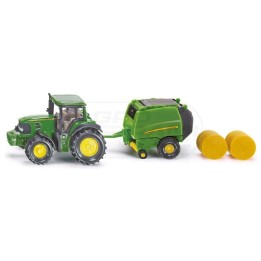 Traktor John Deere z prasą SIKU S1665