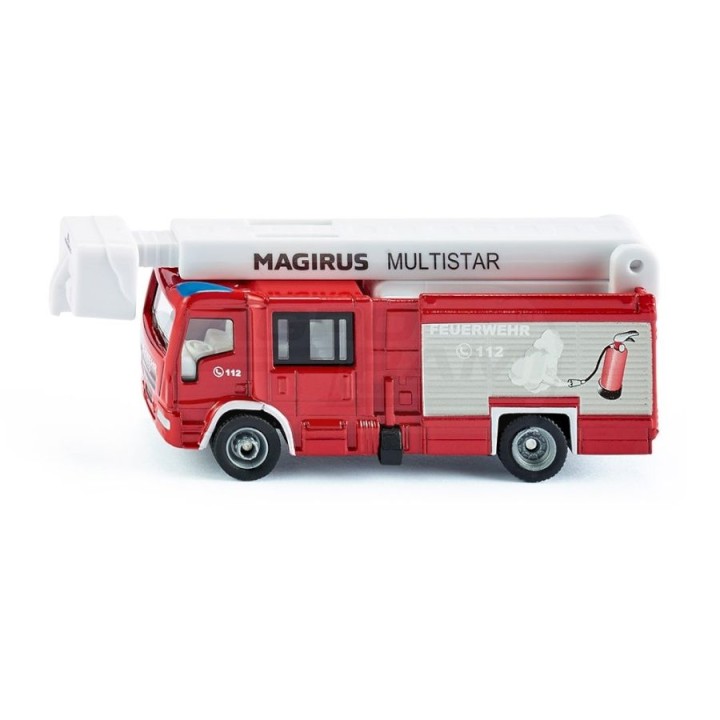 Magirus Multistar TLF z masztem teleskopowym i koszem ratowniczym Siku S1749 SIKU