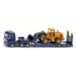 Ciężarówka MAN TGX XXL z ładowarką JCB i przyczepą niskopodłogową Siku S1790 SIKU