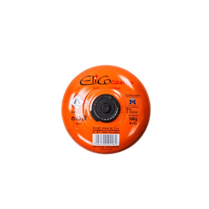 Gaz kampingowy 500ml. śrubowy 7/16 KLEL65500