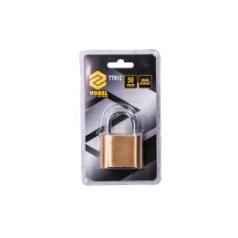 Kłódka szyfrowa 50mm x 8mm mosiężna 77612