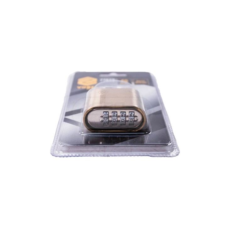 Kłódka szyfrowa 50mm x 8mm mosiężna 77612