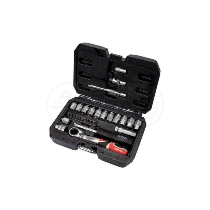 Zestaw nasadek przelotowych SPLINE YATO 1/4" 29 elementowy YT-38650