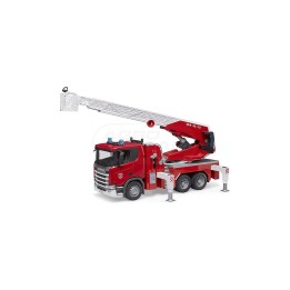 Straż pożarna Scania Super 560R z drabiną obrotową, pompą wodną i modułem świetlno-dźwiękowym Bruder 03591 BR 03591 BRUDER