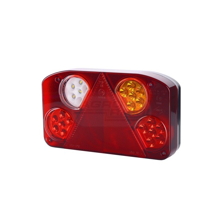 Lampa zespolona diodowa z trójkątem odblaskowym prawa rostaw śrub 152 mm LZD 844 HORPOL