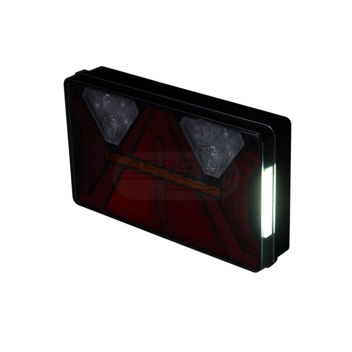 Lampa zespolona tylna diodowa z trójkątem odblaskowym 7 funkcyjna lewa LZD 2820 HORPOL