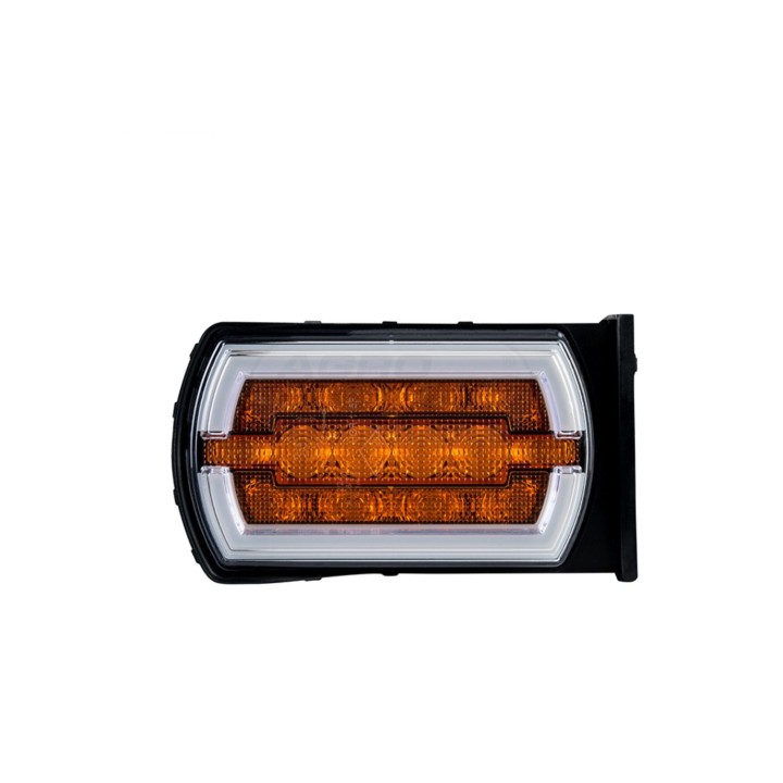 Lampa zespolona przednia diodowa CLEOfront z bocznym mocowaniem i kierunkowskazem LZD 2789/W1 HORPOL