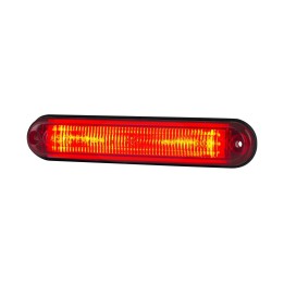 Lampa obrysowa typu slim ze światłowodem czerwona 12/24V LD 2334 HORPOL