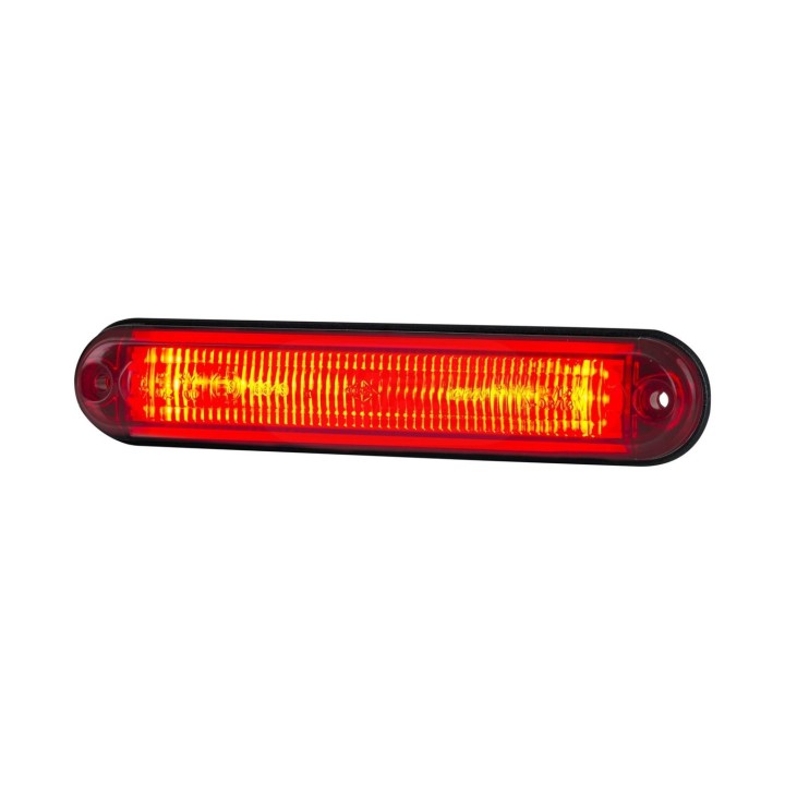 Lampa obrysowa typu slim ze światłowodem czerwona 12/24V LD 2334 HORPOL