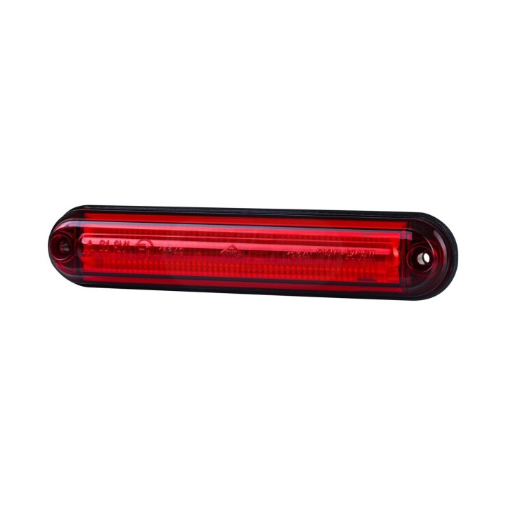 Lampa obrysowa typu slim ze światłowodem czerwona 12/24V LD 2334 HORPOL