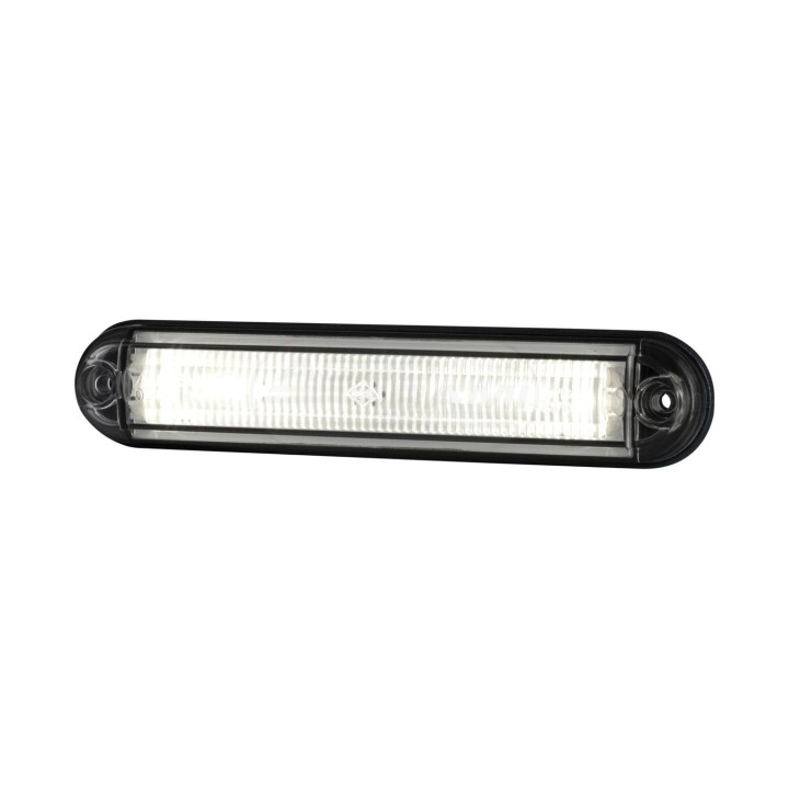 Lampa obrysowa typu slim ze swiatłowodem biała 12/24V LD 2332 HORPOL