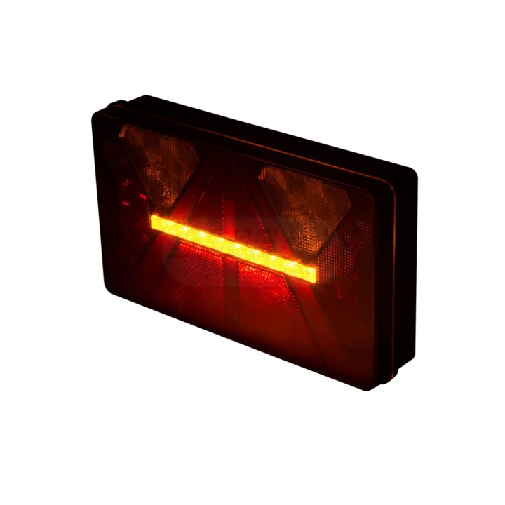 Lampa zespolona tylna diodowa z trójkatem odblaskowym 7 funkcyjna prawa LZD 2821 HORPOL