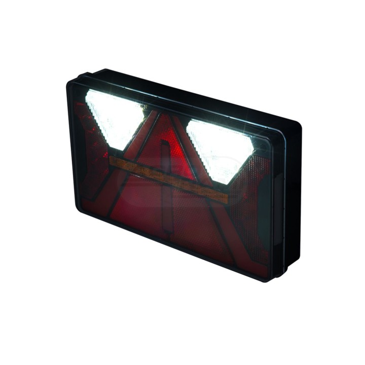 Lampa zespolona tylna diodowa z trójkatem odblaskowym 7 funkcyjna prawa LZD 2821 HORPOL