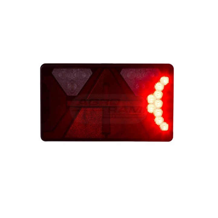 Lampa zespolona tylna diodowa z trójkatem odblaskowym 7 funkcyjna prawa LZD 2821 HORPOL