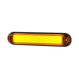 Lampa obrysowa typu slim ze światłowodem pomarańczowa 12/24V LD 2333 HORPOL