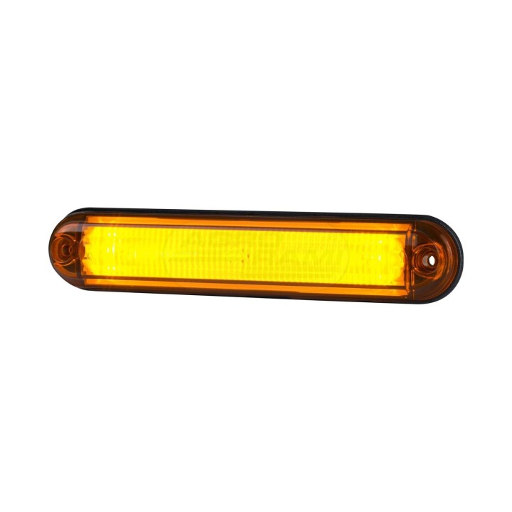 Lampa obrysowa typu slim ze światłowodem pomarańczowa 12/24V LD 2333 HORPOL
