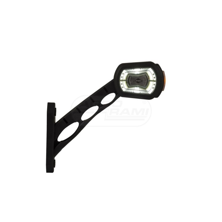 Lampa obrysowa diodowa trzyfunkcyjna na wysiegniku długim ukośna lewa 12/24V LDCC 2698 HORPOL
