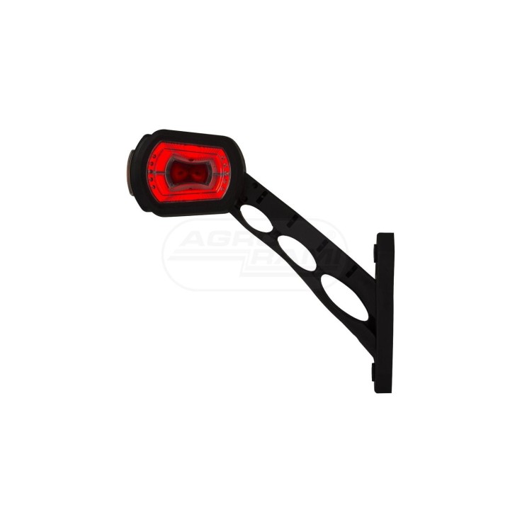Lampa obrysowa diodowa trzyfunkcyjna na wysiegniku długim ukośna lewa 12/24V LDCC 2698 HORPOL