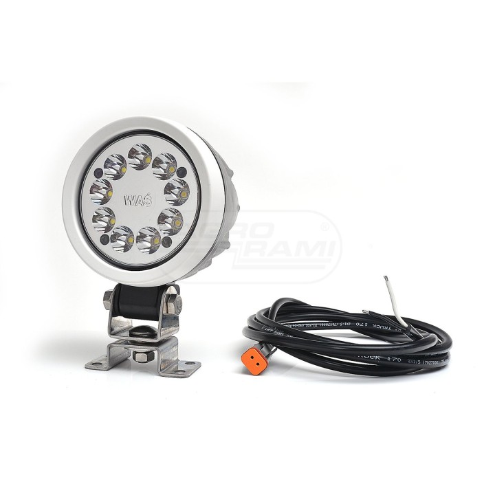 Lampa robocza W162 7000lm 12V-70V światło skupione ze złączem Deutsch 1154/II WAŚ
