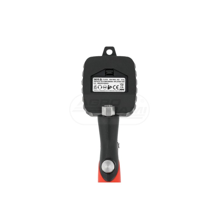 Pistolet do pompowania kół LCD 0-14 bar YT23705 YATO