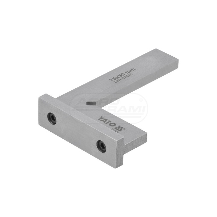 Kątownik ślusarski ze stopką 75x50mm
