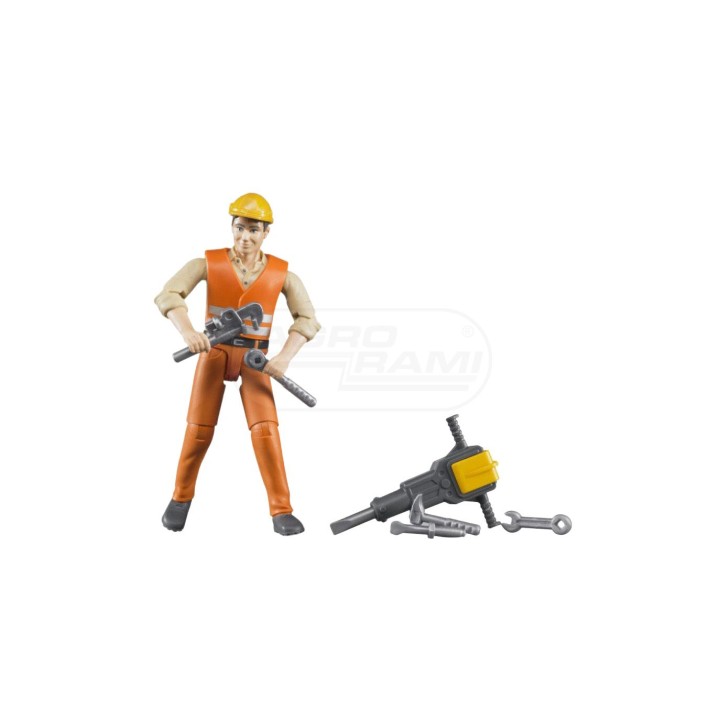 Figurka robotnika z akcesoriami BR-60020 BRUDER