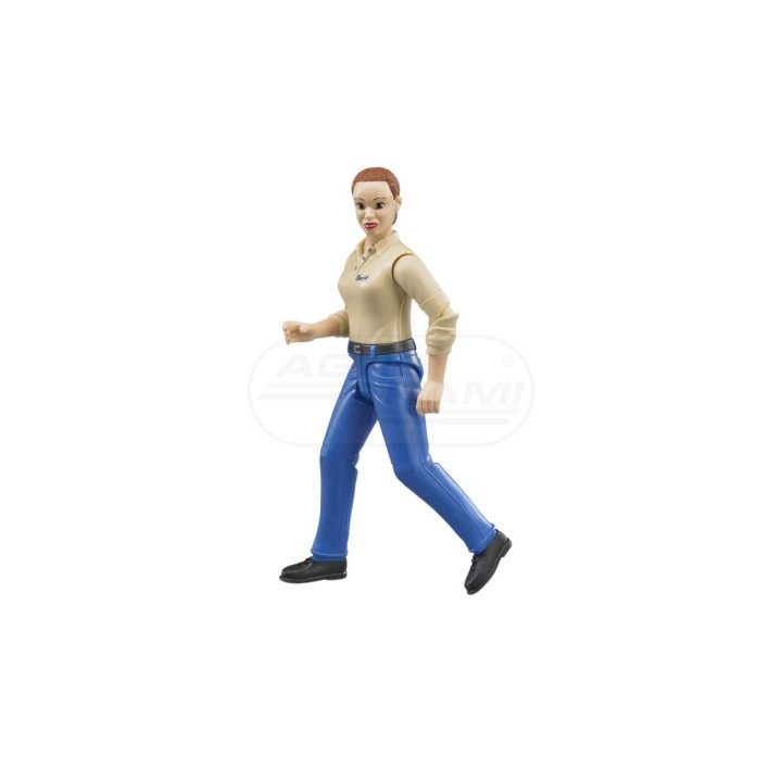 Figurka kobiety białej w niebieskich dżinsach BR-60408 BRUDER