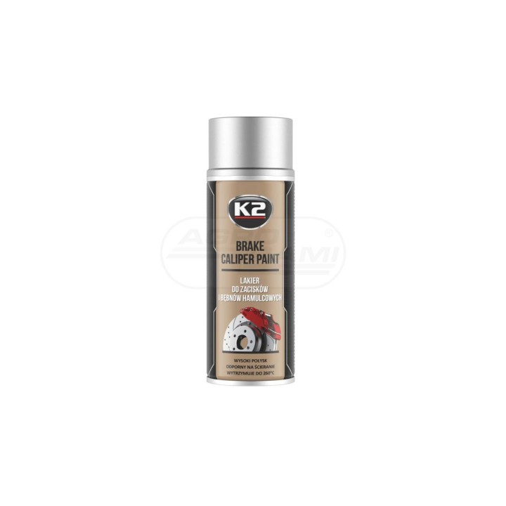 Lakier do zacisków hamulcowych srebrny L346SR 400 ML. K2