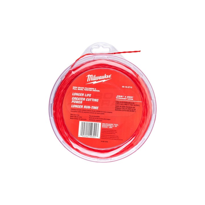 Żyłka do podkaszarki 2,4mm x 76m 1szt Milwaukee