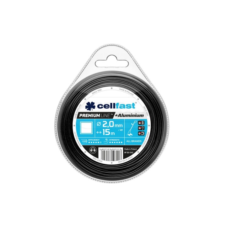 Żyłka tnąca PREMIUM - kwadrat 2,7 mm 60 m 35-048 Cellfast