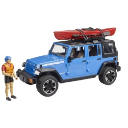 Jeep Wrangler Unlimited Rubicon z kajakiem i figurka kajakarza Bruder 02529 BR-02529 BRUDER