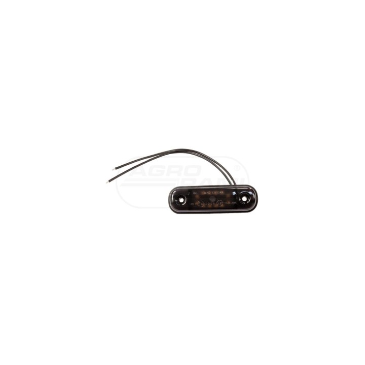 Lampa pozycyjna przednia W275,2 black 12led 12-24V niska krótka 2338 WAŚ