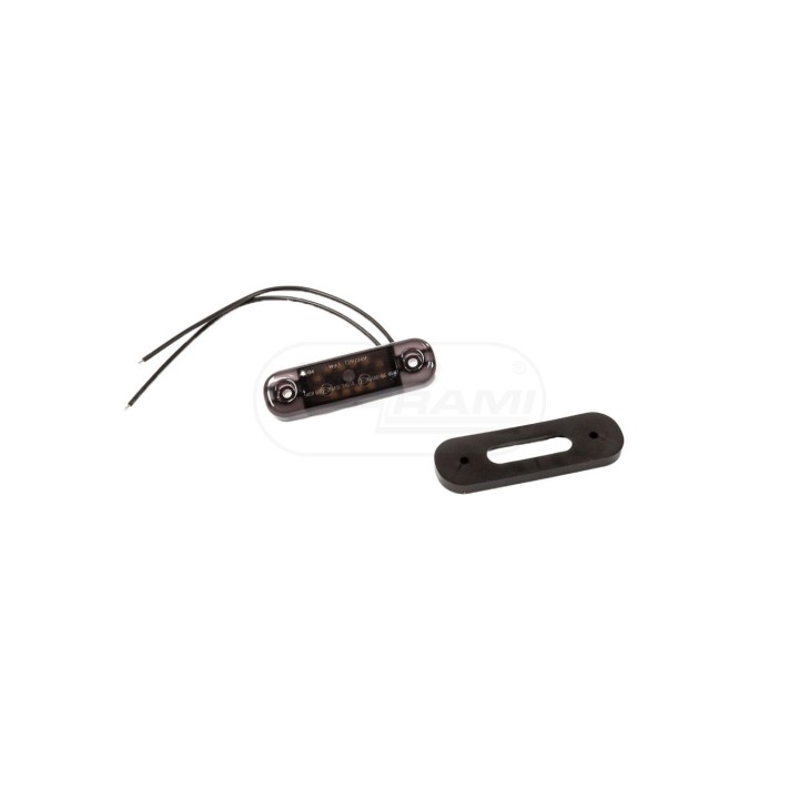 Lampa pozycyjna przednia W275,2 black 12led 12-24V niska krótka 2338 WAŚ