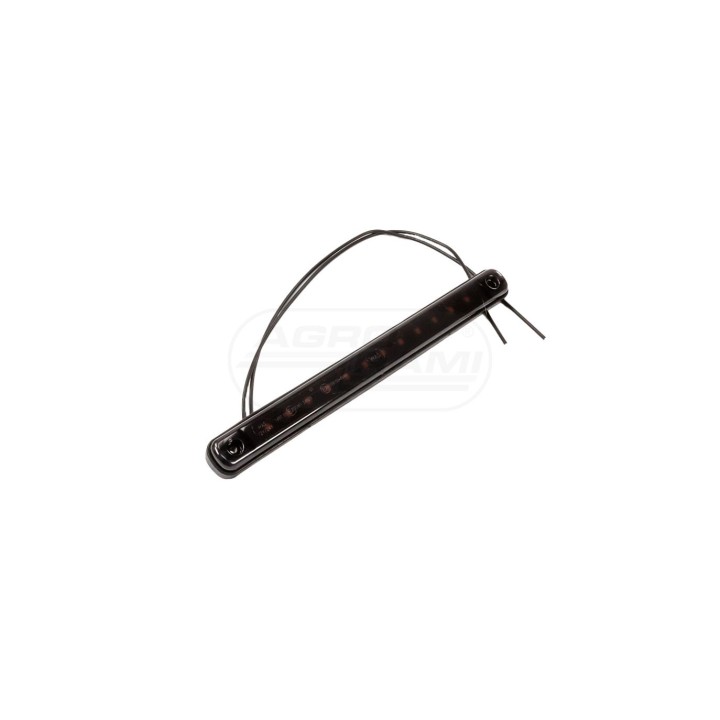 Lampa obrysowa boczna W276 BLACK 12led 12-24V niska długa 2342 WAŚ