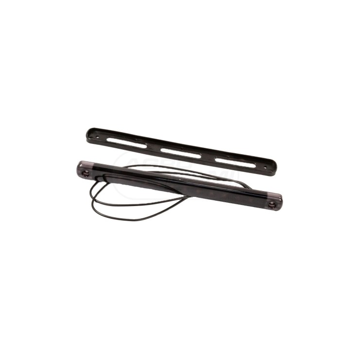 Lampa obrysowa boczna W276 BLACK 12led 12-24V niska długa 2342 WAŚ