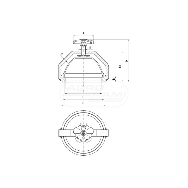 Wziernik 4" kompletny MZ