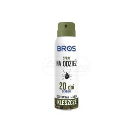 Spray na odzież - odstrasza i zabija kleszcze 90ml - BROS 554