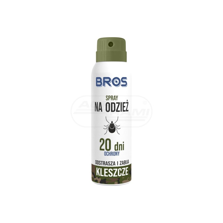 Spray na odzież - odstrasza i zabija kleszcze 90ml - BROS 554