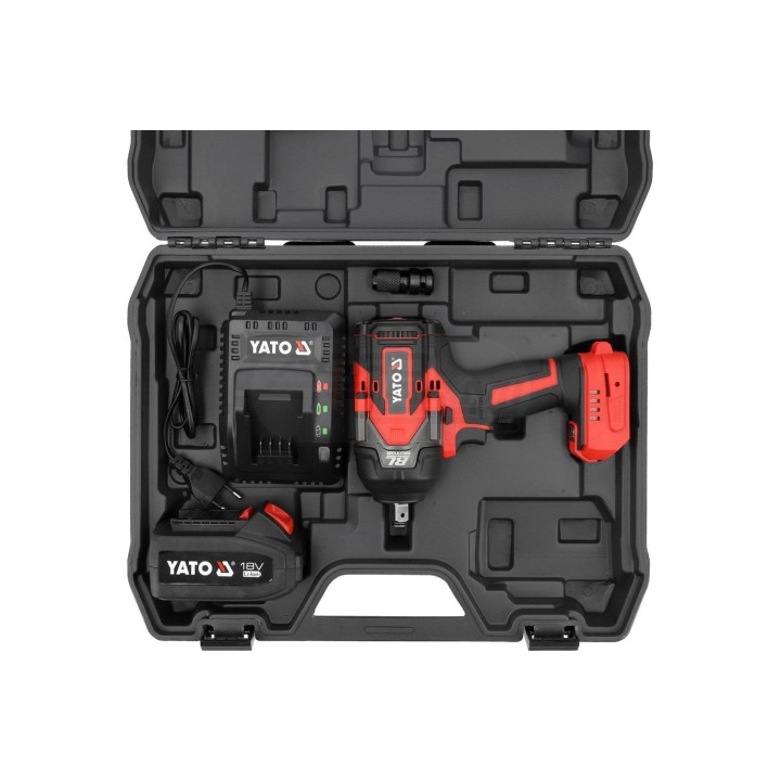 Klucz udarowy b-szcz. 18V 1/2-1/4" 1200Nm 4Ah