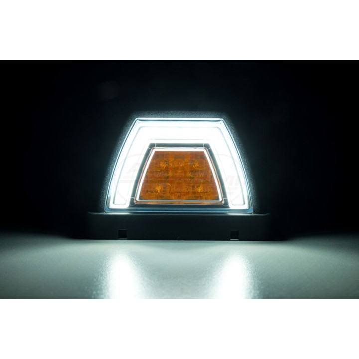 Lampa zespolona przednia HOR138 dachowa NEON led 12/24V przewód 3x0,5mm-0,5mb LZD 3088 HORPOL