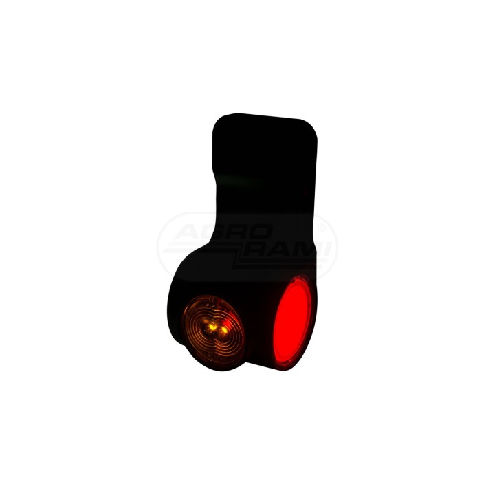 Lampa obrysowa potrójna HOR77 neon lewa wisząca diodowa 12/24V przewód 2x0,75mm-0,6mb LD 3109/L HORPOL