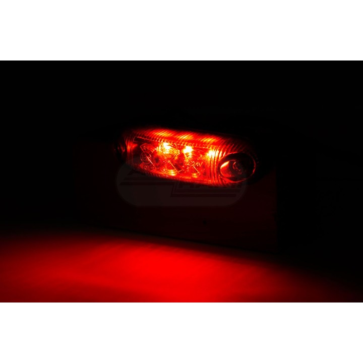 Lampa obrysowa owalna EMA33G-GRAPHITE pozycyjna tylna LED12/24V przewód 2x0,75-0,5mb LD 410/GRAPHITE HORPOL