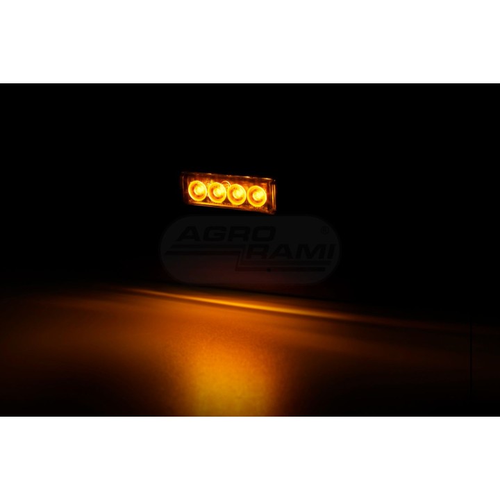 Lampa obrysowa slim krótka HOR88G-GRAPHITE obrysowa boczna LED 12/24V 2xprzewó0,75mm-0,5mb LD 2328/GRAPHITE HORPOL