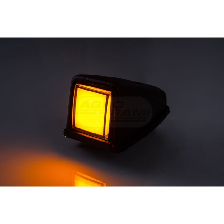 Lampa ozdobna pomarańczowa HOR44A wersja narożna dachowa NEON LED12/24V przewód2x0,75mm-0,3mb LD 3112 HORPOL