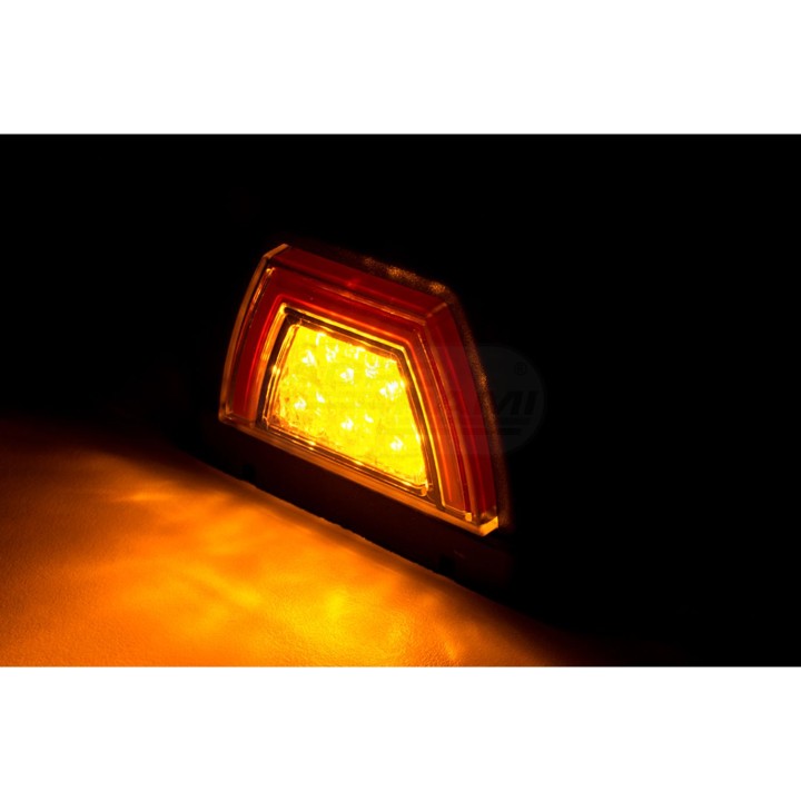 Lampa obrysowa tylna HOR44A wersja narożna dachowa NEON LED12/24V przewód 2x0,75mm-0,3mb LD 3113 HORPOL