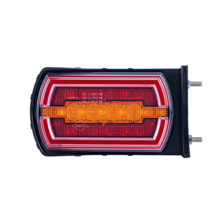 Lampa zespolona tylna CLEO HOR115N POZYCYJNE TYLNE NEON LED 12/24V wersja z bocznym mocowaniem przewód 4x0,5mm-1mb LZD 2790/W2 H