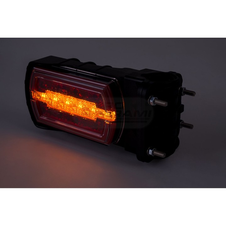 Lampa zespolona tylna CLEO HOR115N pozycyjne tylne NEON LED 12/24V wersja na rurę 20-30mm przewód 4x0,5mm -1mb LZD2790/R2 HORPOL