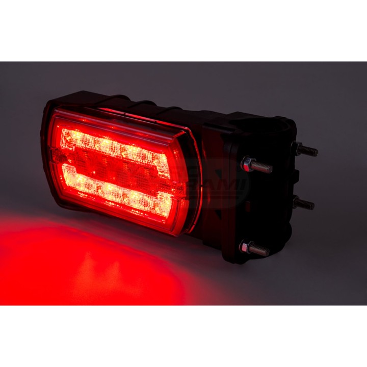 Lampa zespolona tylna CLEO HOR115N pozycyjne tylne NEON LED 12/24V wersja na rurę 20-30mm przewód 4x0,5mm -1mb LZD2790/R2 HORPOL