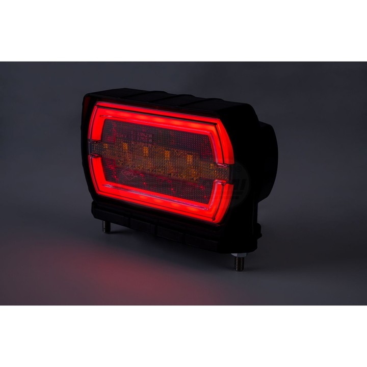Lampa zespolona tylnaCLEO HOR115N pozycyjne tylne NEON LED12/24V wesja z dolnym mocowaniem przewód 4x0,5mm-1mb LZD 2790B HORPOL